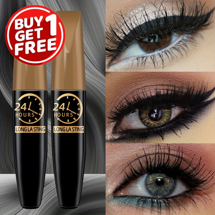 Waterproof Mascara 24 Hour Long Lasting Black for Eyeliner and Eye Shadow