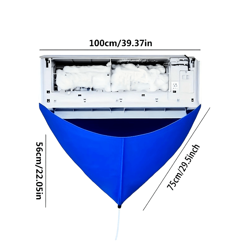 Set of 3 Air Conditioner Cleaning Bags with Dust Hoods and Tools for Wall-Mounted Units