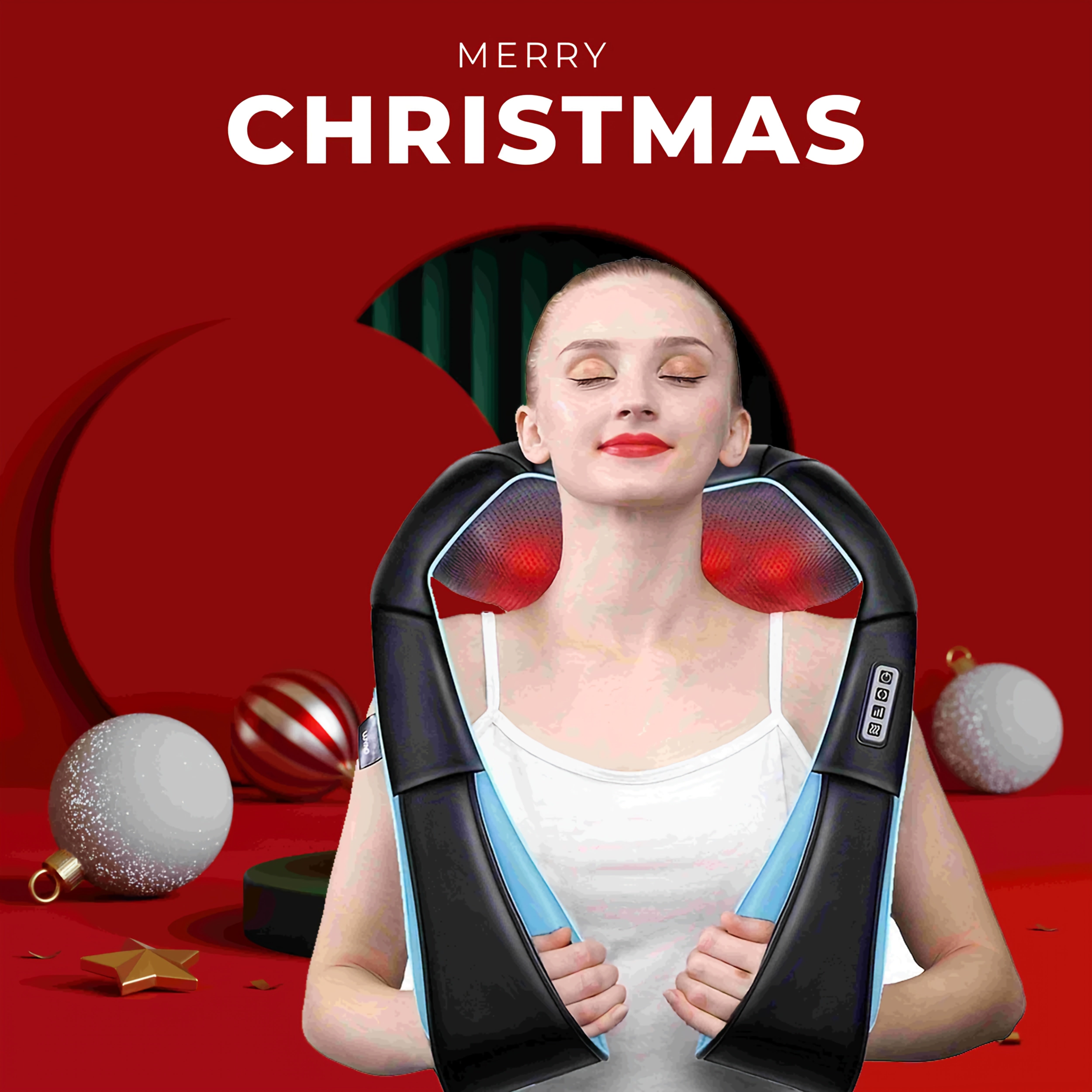 Deep Tissue Massage Machine for Back Shoulders and Neck Electric Kneading Therapy