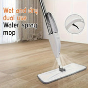 2-in-1 Spray Mop with Reusable Pads for Wet and Dry Floor Cleaning and Disinfection