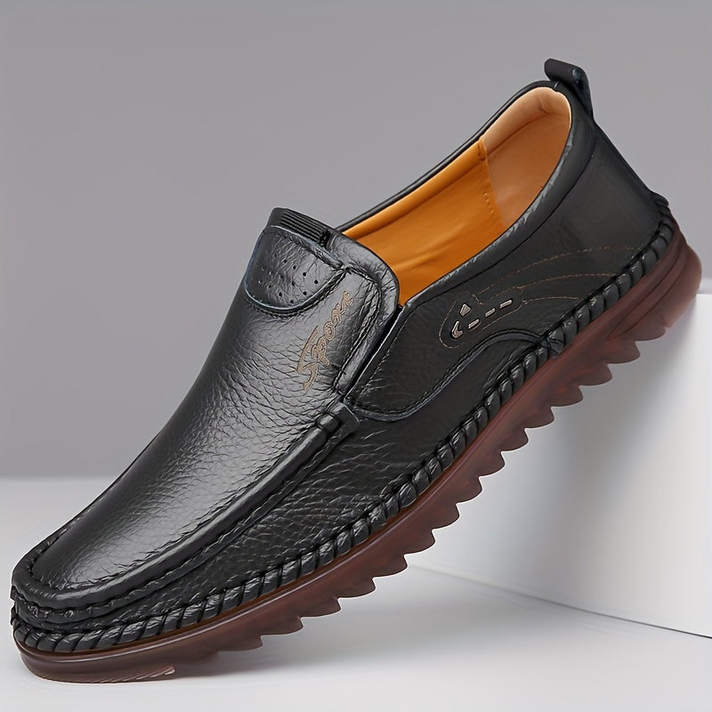 Plus-Size Men's Water-Resistant Slip-On Loafers Durable Non-Slip Casual Shoes