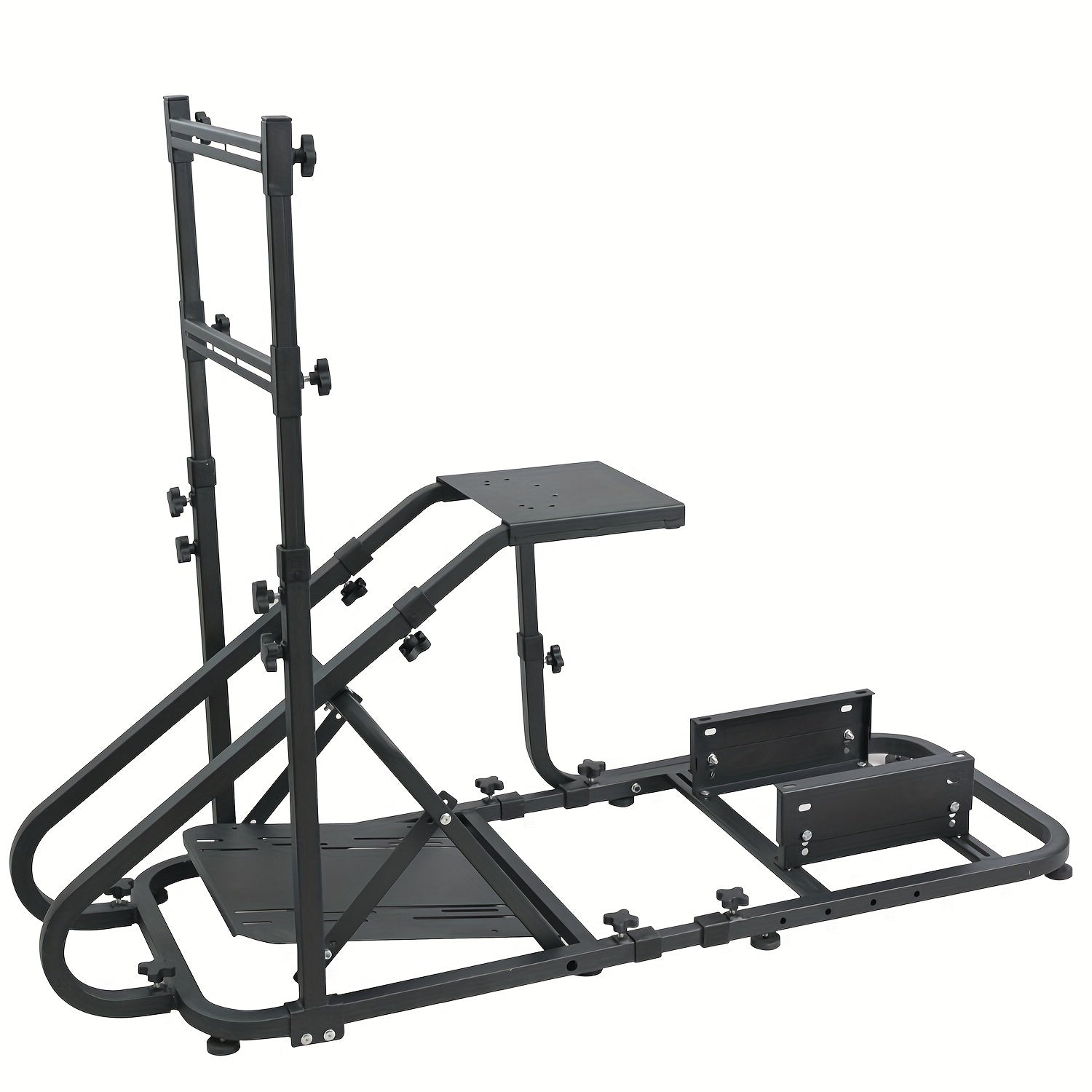 Cockpit de simulador de carreras de metal con soporte para TV para Xbox PlayStation PC