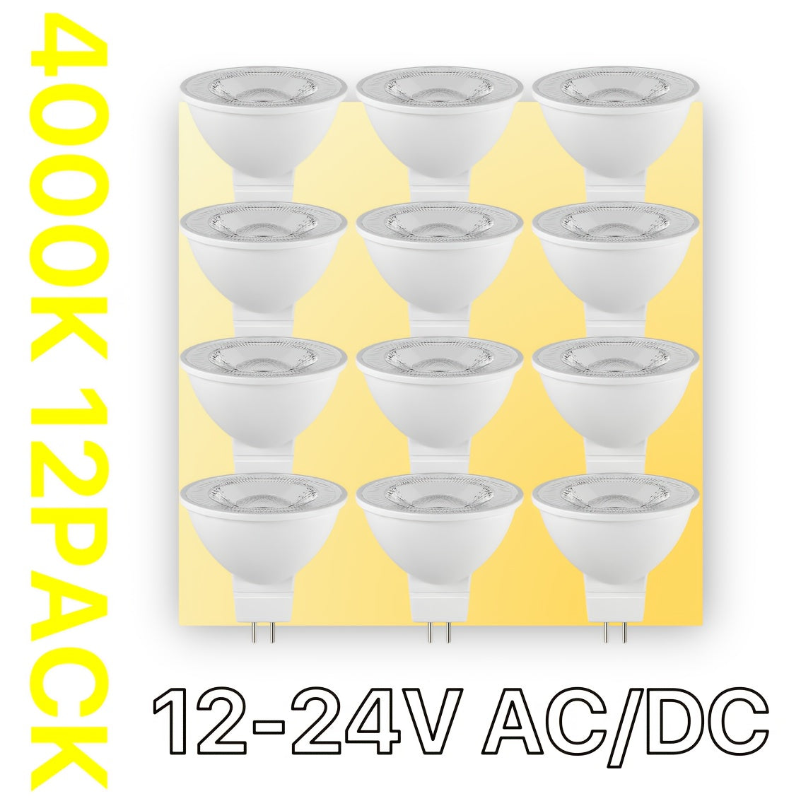 6 yoki 12 dona MR16 LED chiroqlari 5W GU5.3 Dimm qilinmaydigan manzara, kema kabina yoritgichi