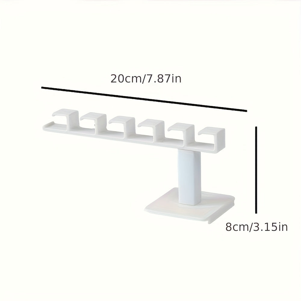 Organizador de gorras de plástico para armario, montado en la puerta, con ganchos