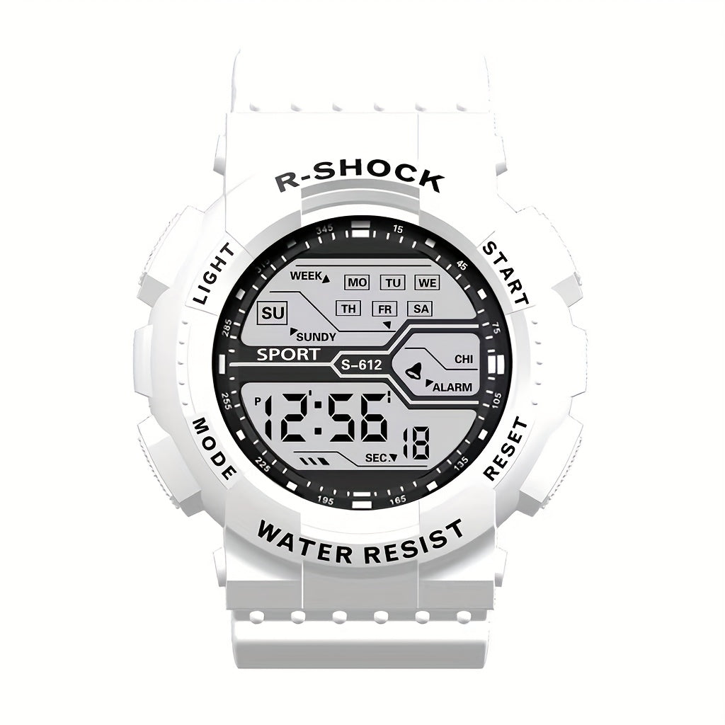Sporty Digital Watch for Teens and Adults with Luminous Display