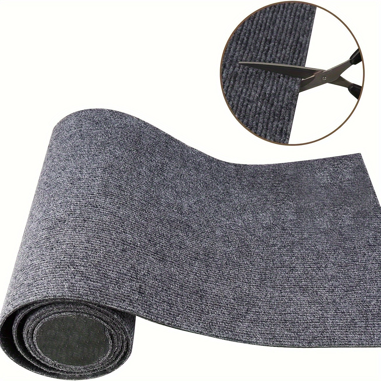 Cat Scratching Mat Polyester Non-Slip Gray 199.9cm x 40.13cm for Cats