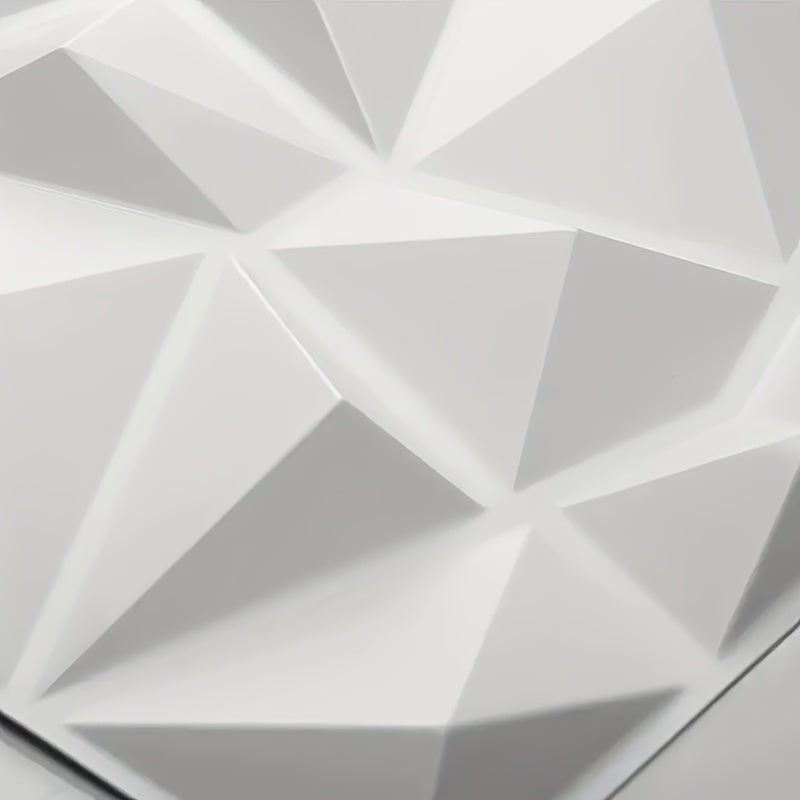 10 Pieces 30x30cm 3D PVC Wall Panels with Diamond Texture Water Flame Resistant Easy to Clean for Living Room Bedroom Decor