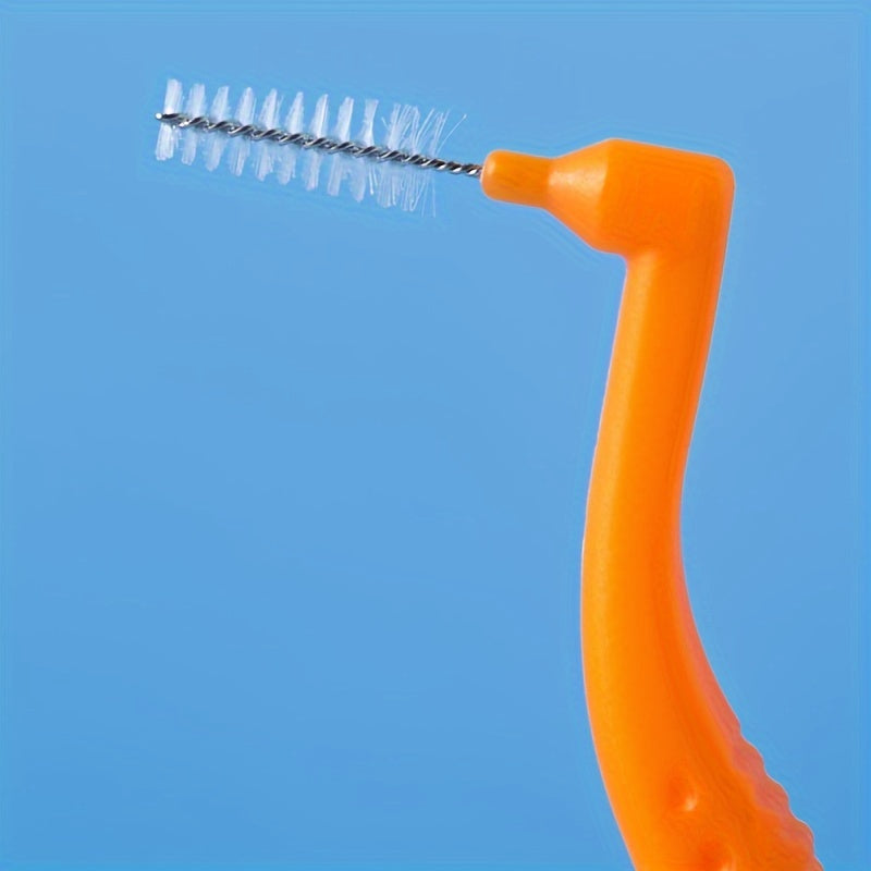 10 dona L-shaklidagi interdental tish cho'tkasi bo'shliq va ortodontik qurilmalarga mos