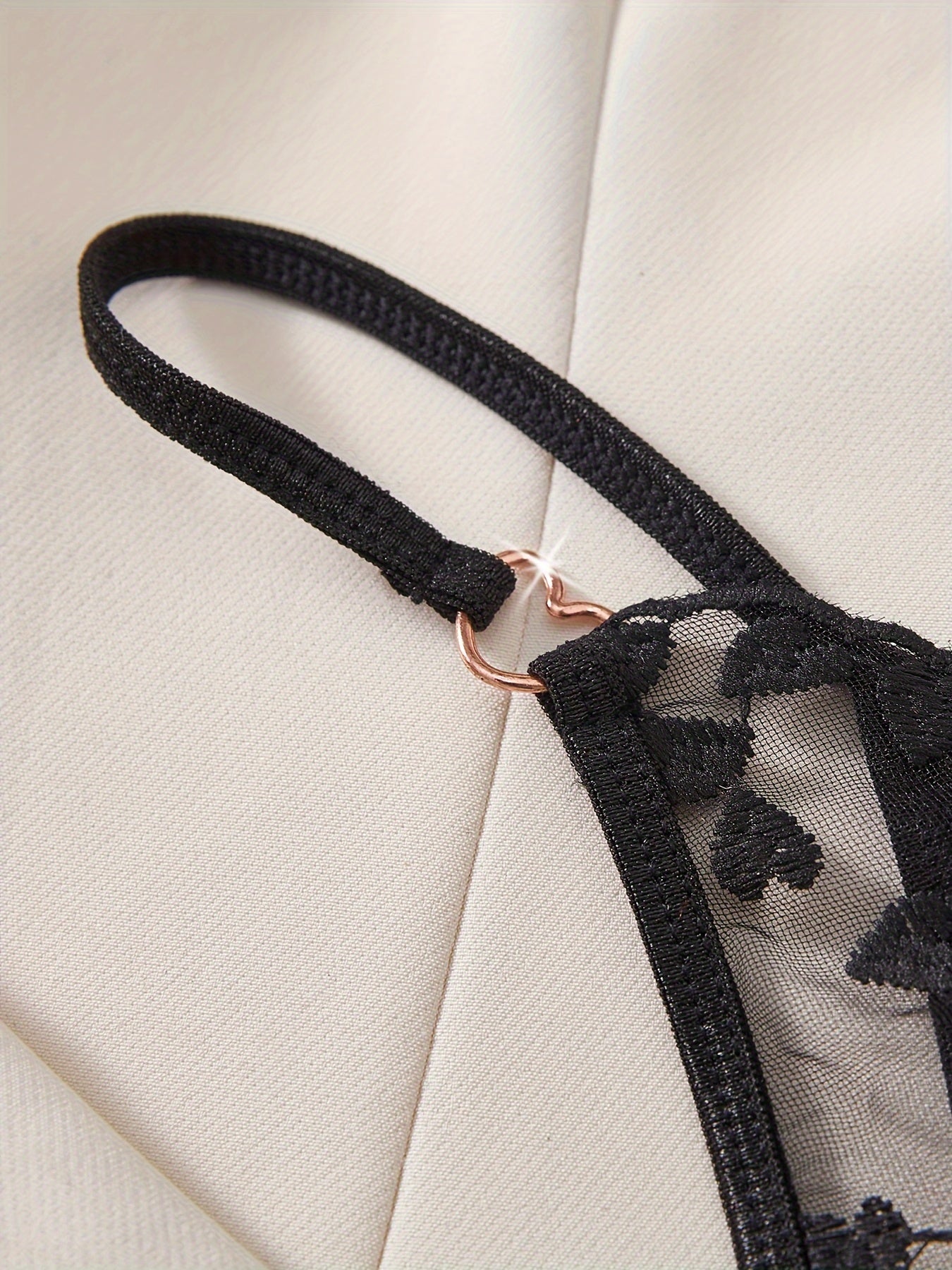 Women’s Mesh Embroidered Triangle Lingerie Underwear