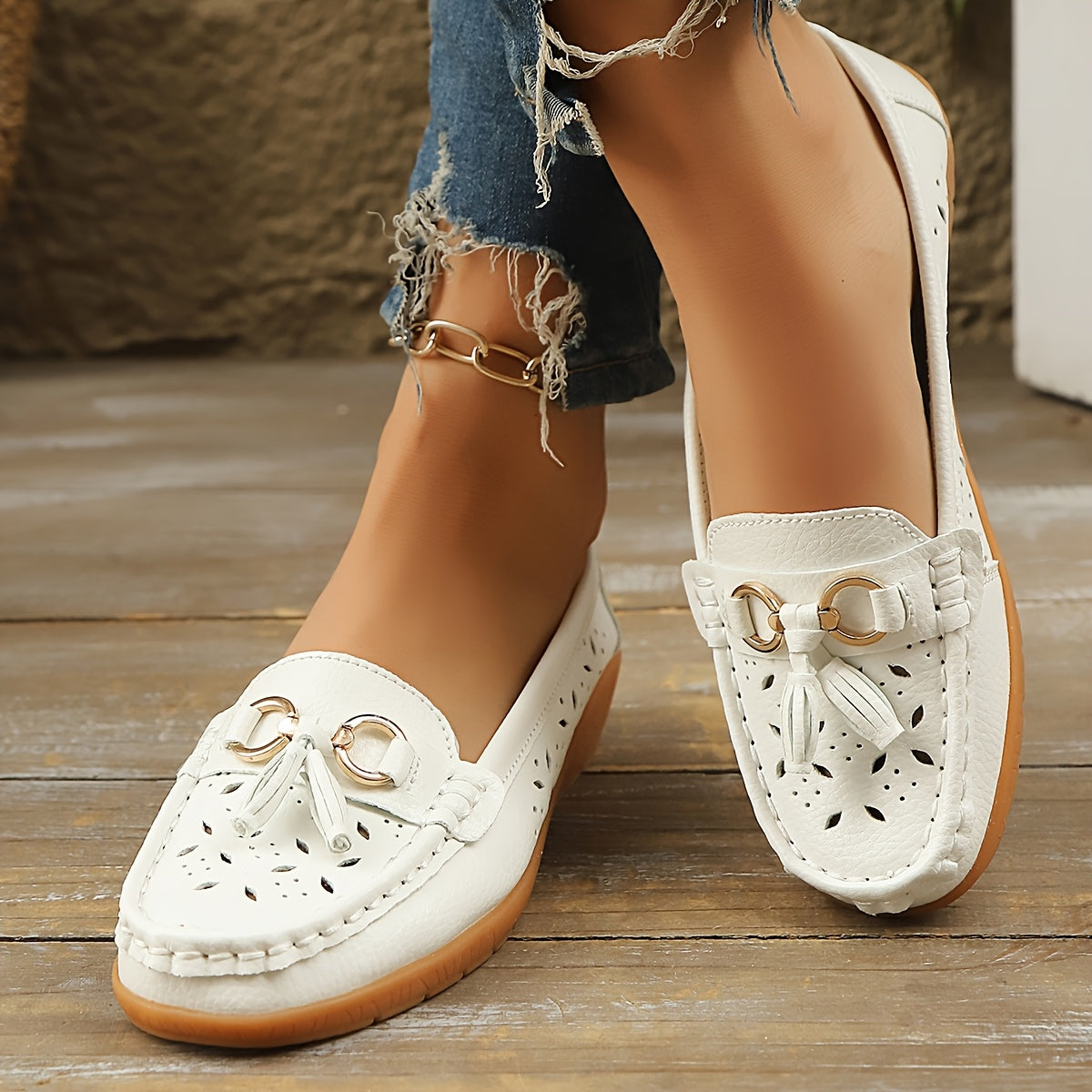Women Breathable Casual Wedge Flats Plus Size Summer Shoes