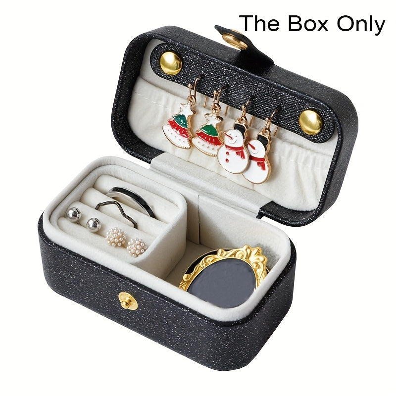 Портативный органайзер для украшений для хранения колец, серег, ожерелий и браслетов, подарок