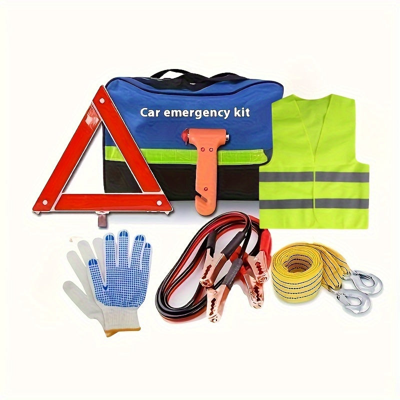 Portable Car Emergency Rescue Kit with Multifunctional Tools