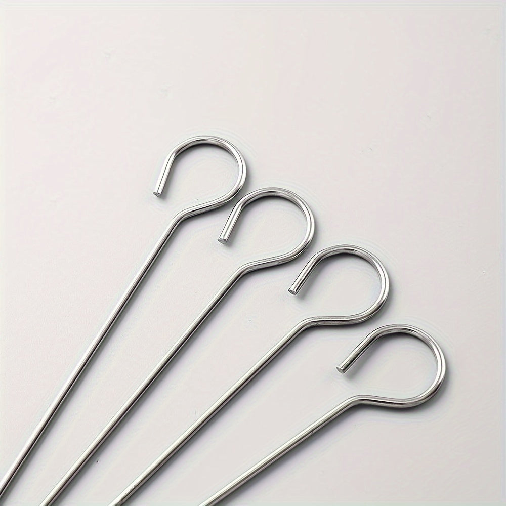 10 o 20 piezas de pinchos de acero inoxidable para hornear y barbacoa