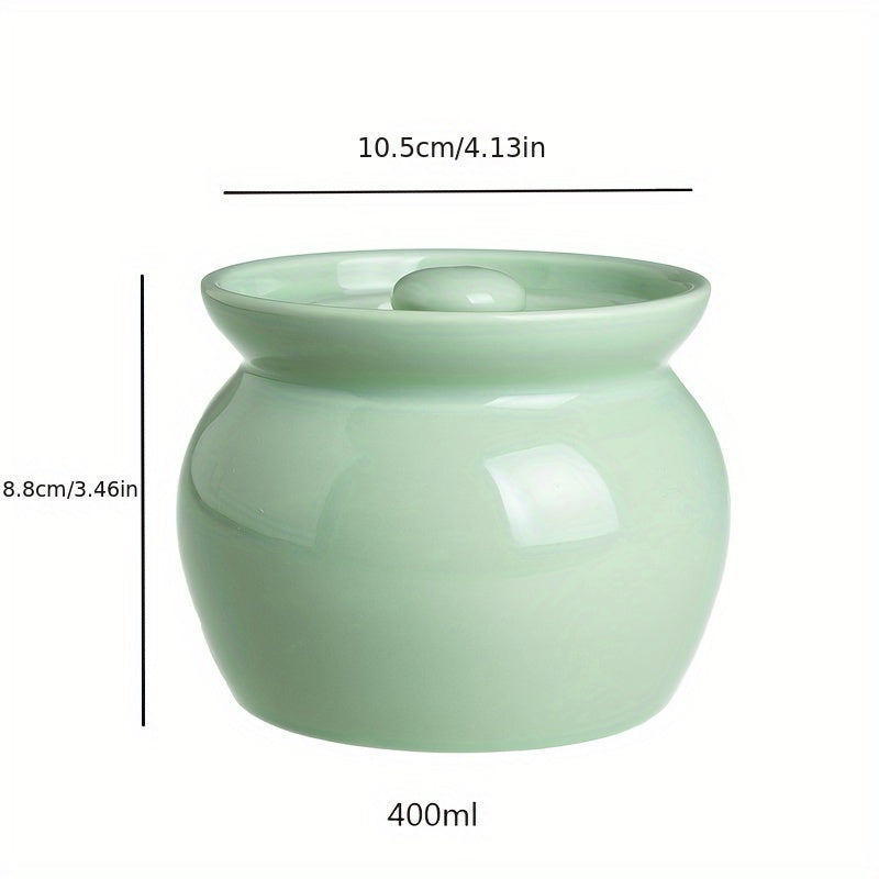 Single Serving Ceramic Stew Pot with Lid Multiple Colors Food Safe Leak Proof for Soups Vegetables