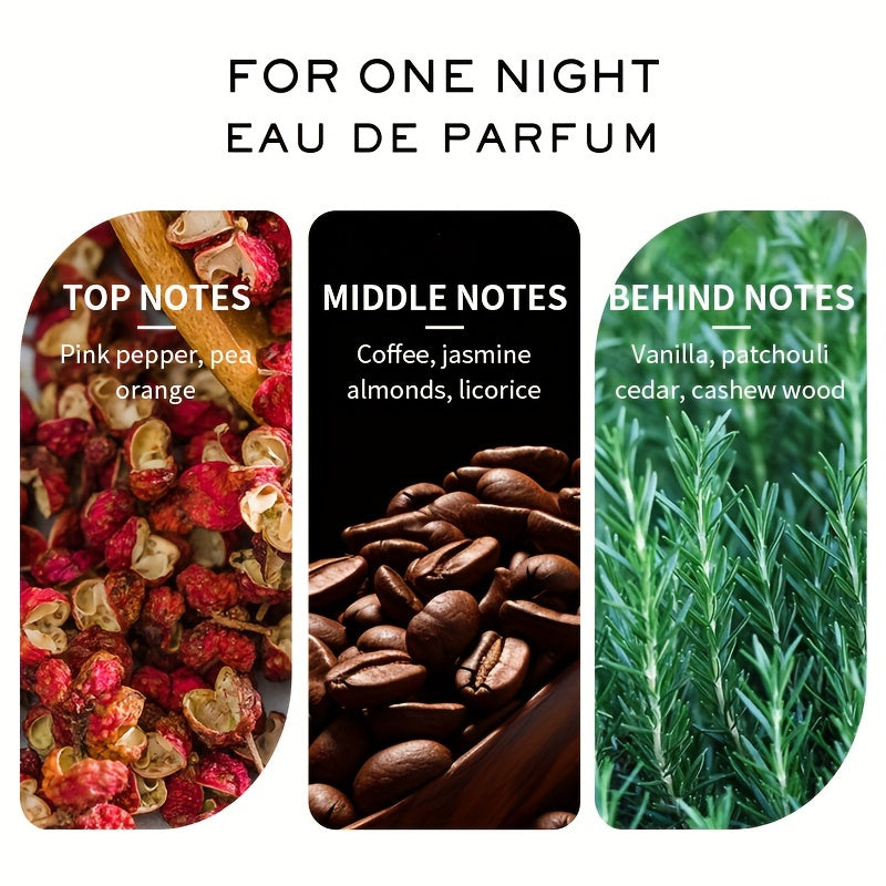 Men's Cologne Vanilla Coffee Cedar Wood Scented Fragrance Gift