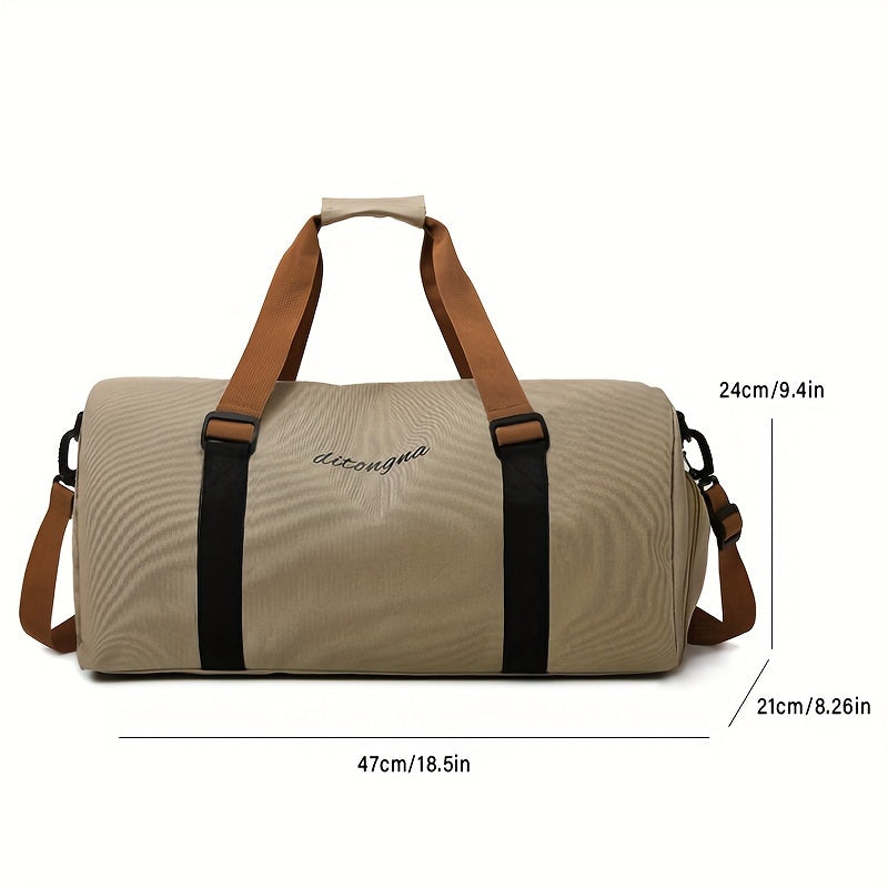 2024 Sports Duffel Bag with Wet Dry Separation Polyester Gym Travel Yoga Fitness Multi-Color