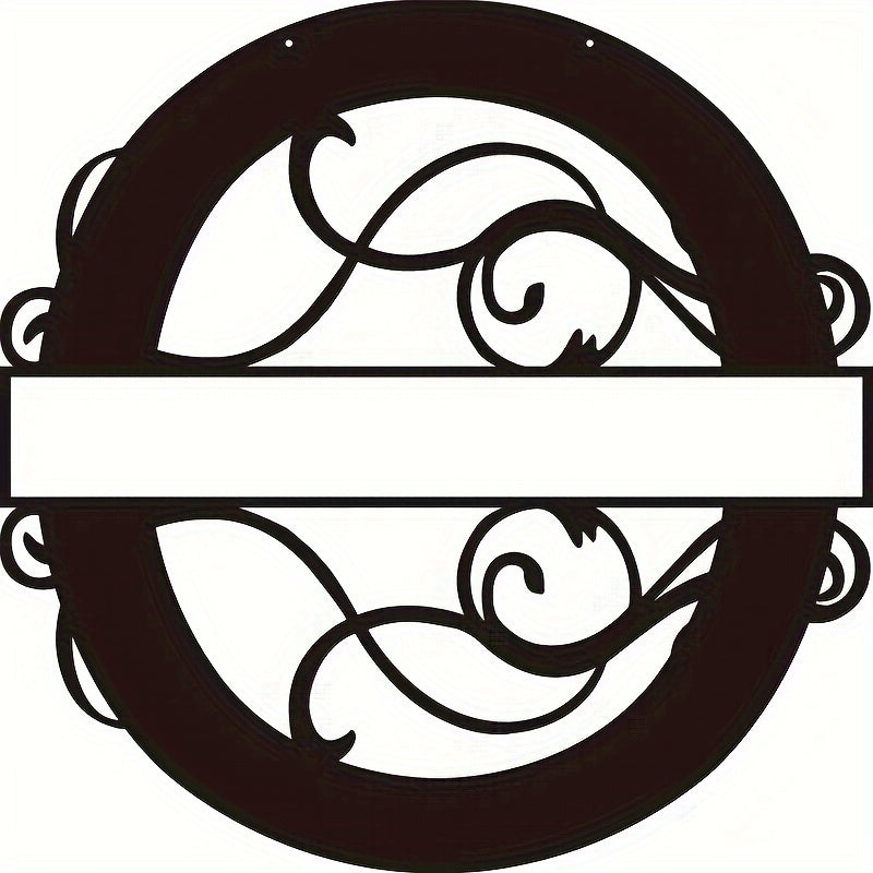 Personalized Metal Family Name Sign Wall Art for Front Entrance or Housewarming Gift