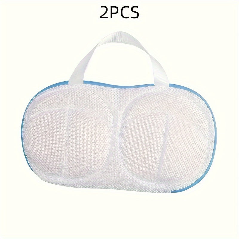 Juego de 3 bolsas de lavado para sujetadores en gris y azul, bolsas grandes para lavandería, para lavado delicado de sujetadores