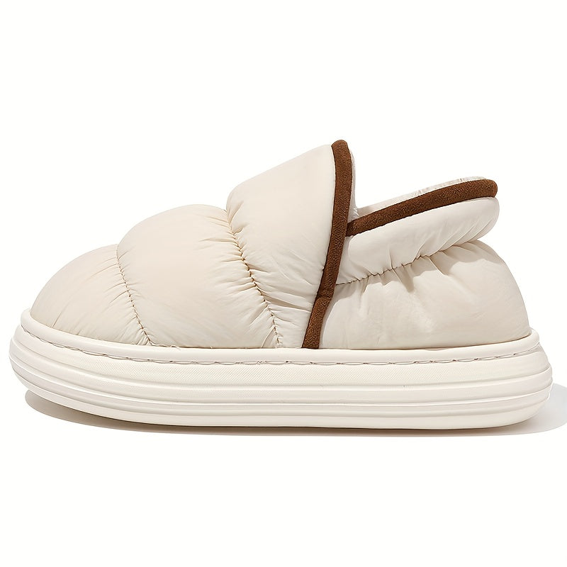 Women's Plush Lined Indoor Slippers Non-slip Cozy Warm Shoes