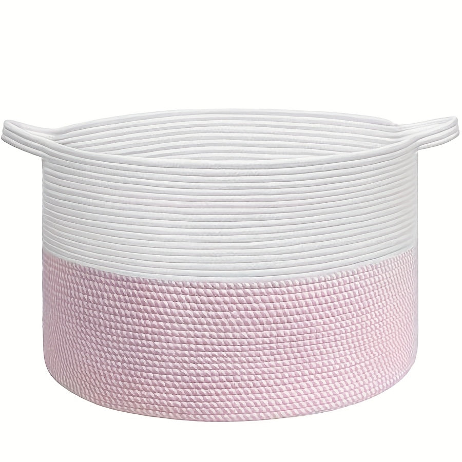 1 ta to'qilgan savat saqlash uchun, 4 rangda mavjud; kir yuvish, yashash xonasi, bolalar xonasi, yostiqlar va o'yinchoq qutisi uchun mos.