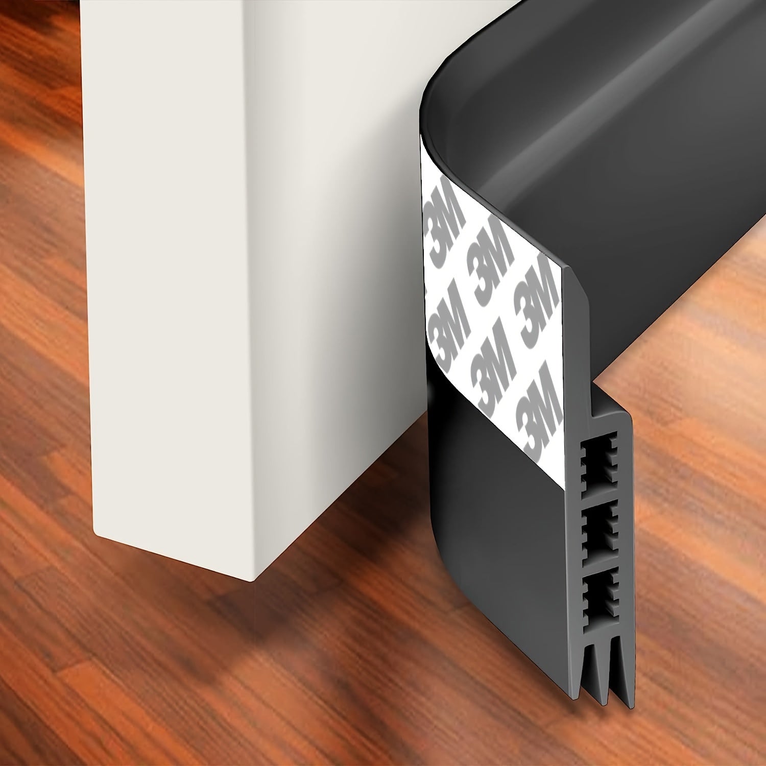 Silicone Weatherproof Door Sweep Draft Stopper for Doors and Windows