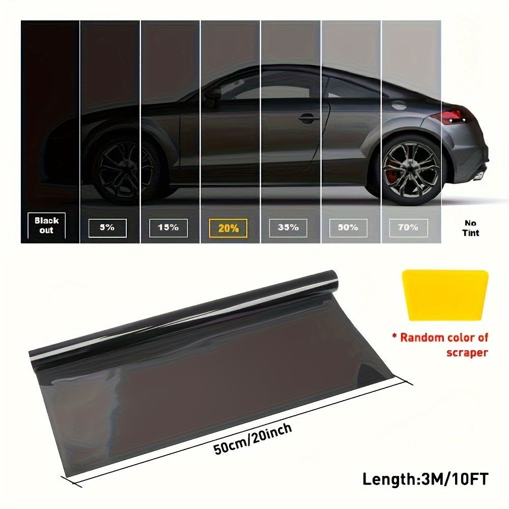 Black Car Window Tint Film 3m Uncut Roller Shutter 70% VLT 20x10ft