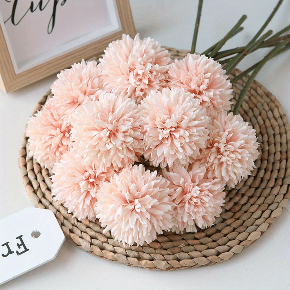 Artificial Chrysanthemum Flower Ball Bouquet for Home Office Party Wedding Artificial Flowers