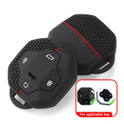 Car Key Fob Cover Silicone Full Cover Holder With Chain for Vehicle Auto Accessories