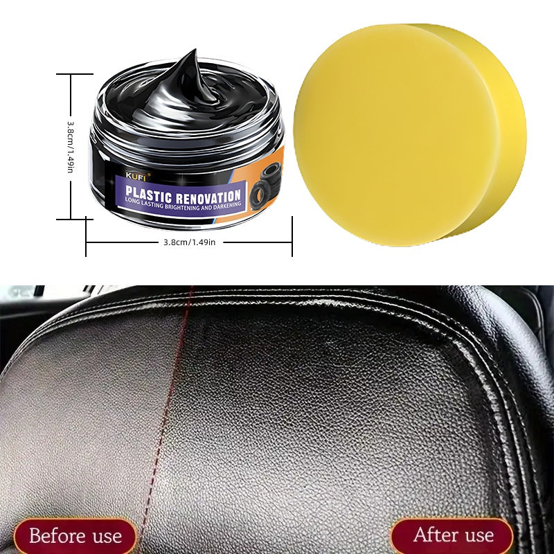 Plastic Renovation Wax For Cars Bikes Motorcycle Scratch Repair Brightener