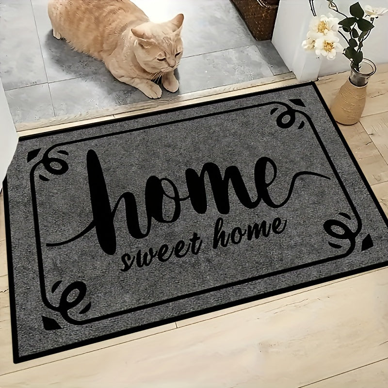 Machine Washable Doormat Indoor Outdoor Welcome Entrance Carpet Polyester Large