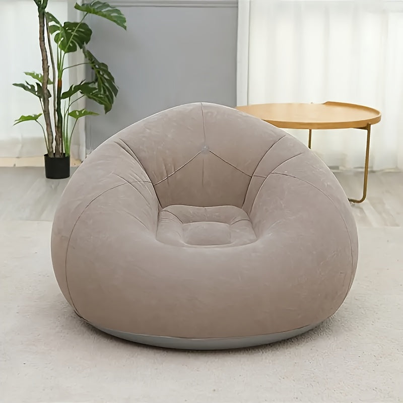 Inflatable Bean Bag Chair Multicolor PVC for Relaxation Outdoor Leisure