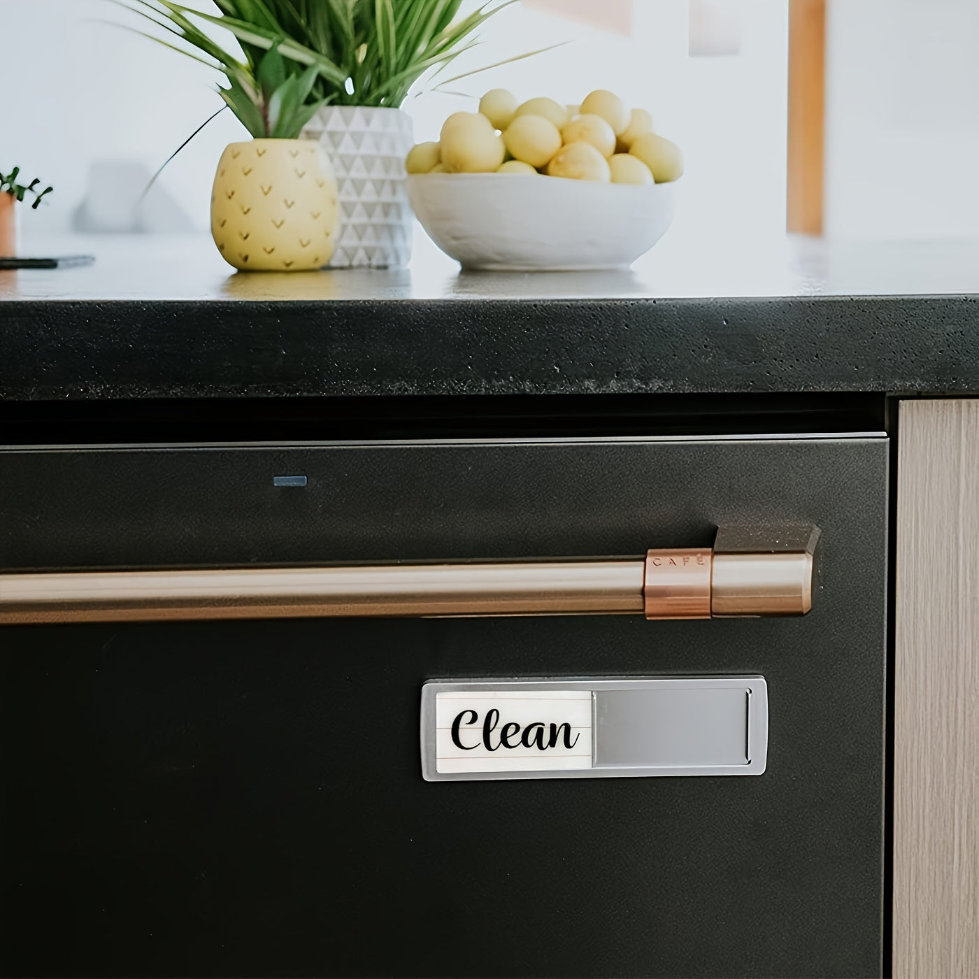 Toza/iflos indikator uchun kuchli idish-tovoq magnit, oshxona tashkiloti uchun universal.