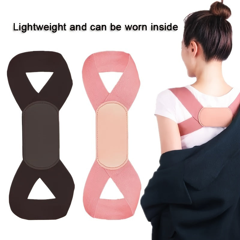 Women's Breathable Back Support Brace with Shoulder Corrector and Open Shoulder Design