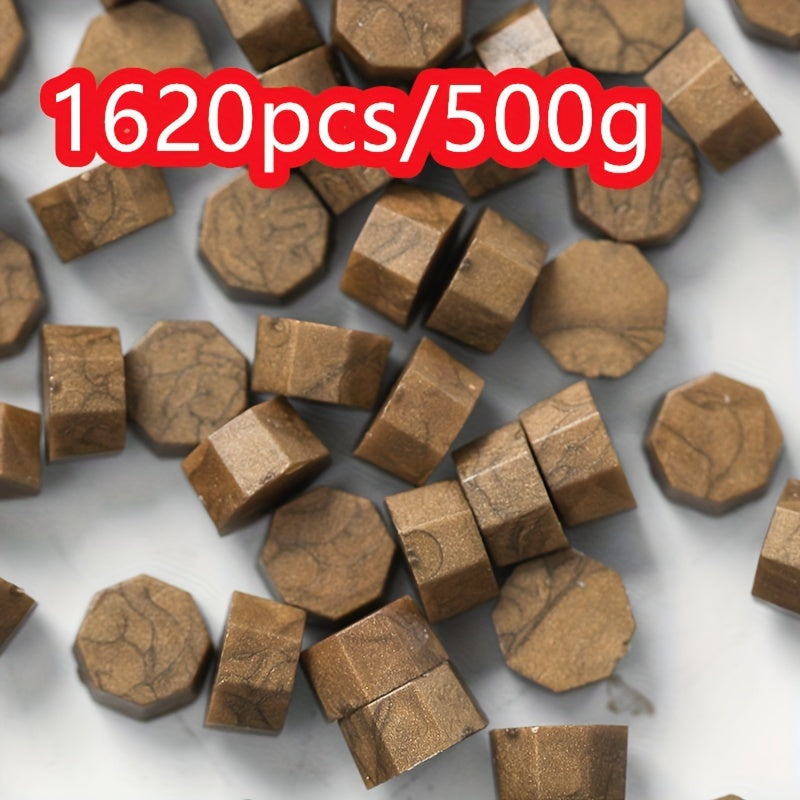1620pcs 500g Octagonal Sealing Wax Particles for Envelope Gift Box DIY Retro Bulk Sealing Wax