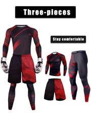 Conjunto deportivo de camuflaje para hombre, set de 3 piezas para entrenamiento, gimnasio, correr, ciclismo y entrenamiento