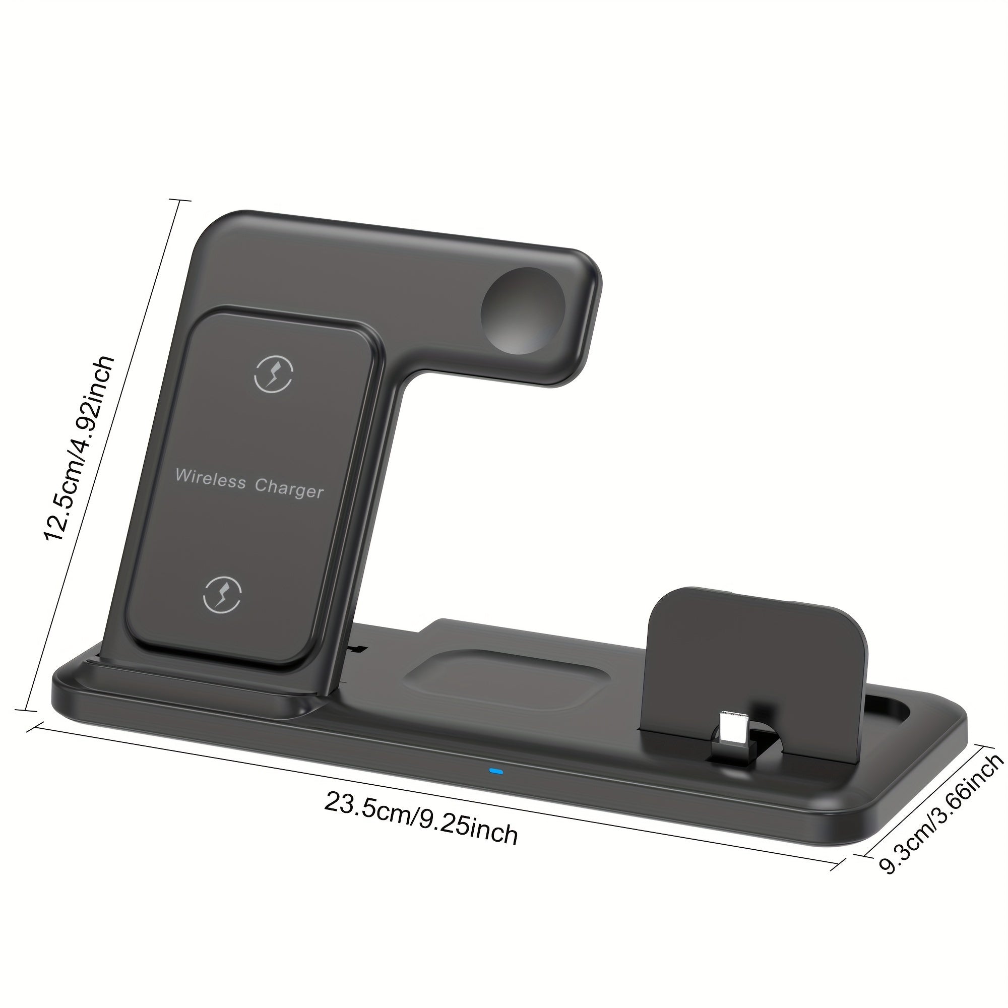 4-in-1 Wireless Charging Station for Samsung Galaxy iPhone iWatch AirPods Fast Charging USB Type-C