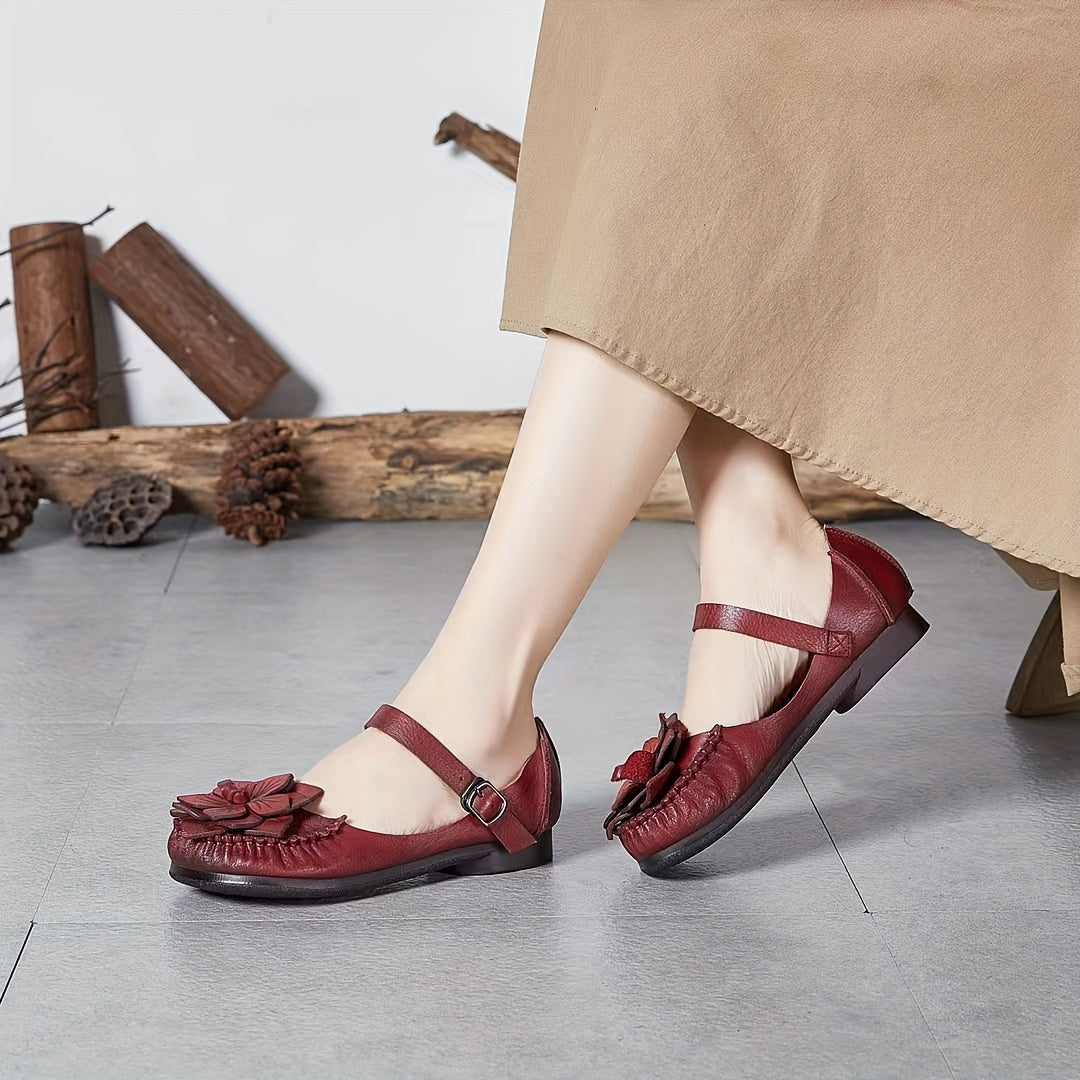 Женские повседневные цветочные сандалии с пряжкой и легким дизайном