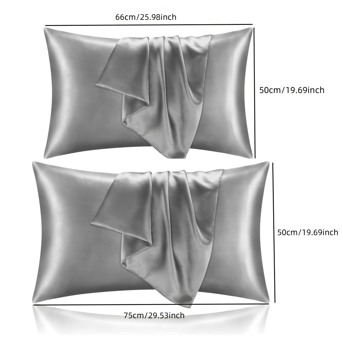 Funda de almohada lujosa para cabello y piel, ultra suave, con cierre de sobre amigable con la piel, 1 pieza