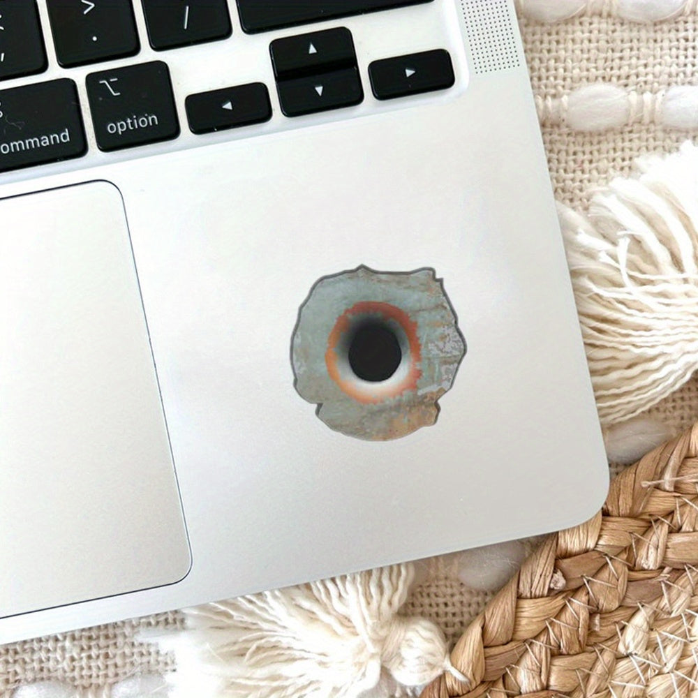 6 шт. ржавых наклеек с дырками от пуль в 3D для транспортных средств, реалистичные, крупный калибр