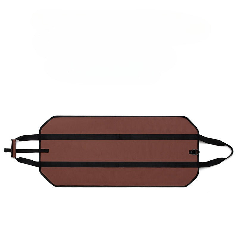 Olive Green Oxford Cloth Firewood Carrier Bag Durable Log Tote for Camping Outdoor