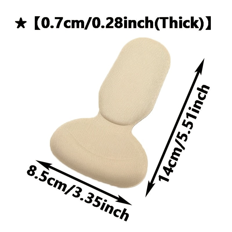 Women Heel Cushion Inserts 6 Pack Self-Adhesive Black Beige Comfort