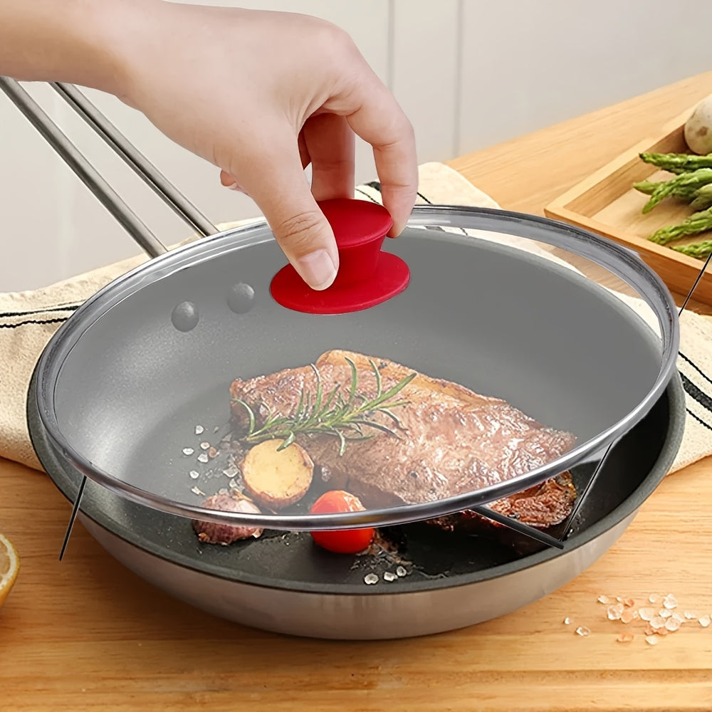 Ручка кастрюли с силиконовым покрытием - термостойкая крышка из нержавеющей стали, неэлектрический кухонный аксессуар