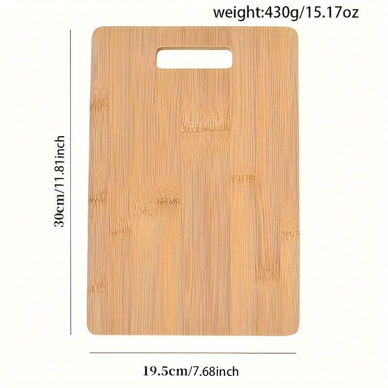 Engraved Bamboo Cutting Board with Vegetable Murder Design Non-Stick Kitchen Decor