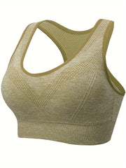 Women Breathable Seamless Mesh Sports Bra Large Size Yoga Bra Plus Size