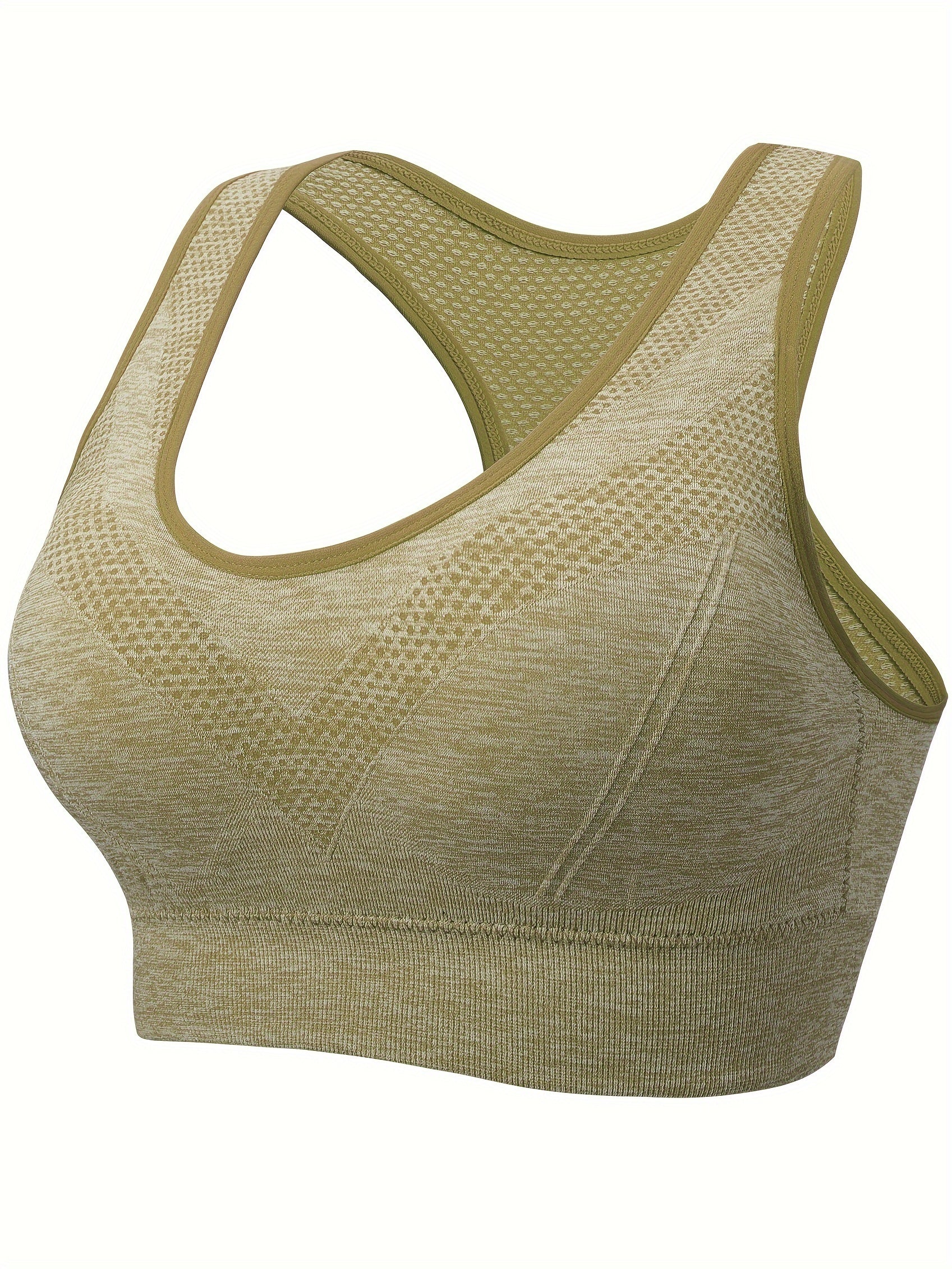 Women Breathable Seamless Mesh Sports Bra Large Size Yoga Bra Plus Size