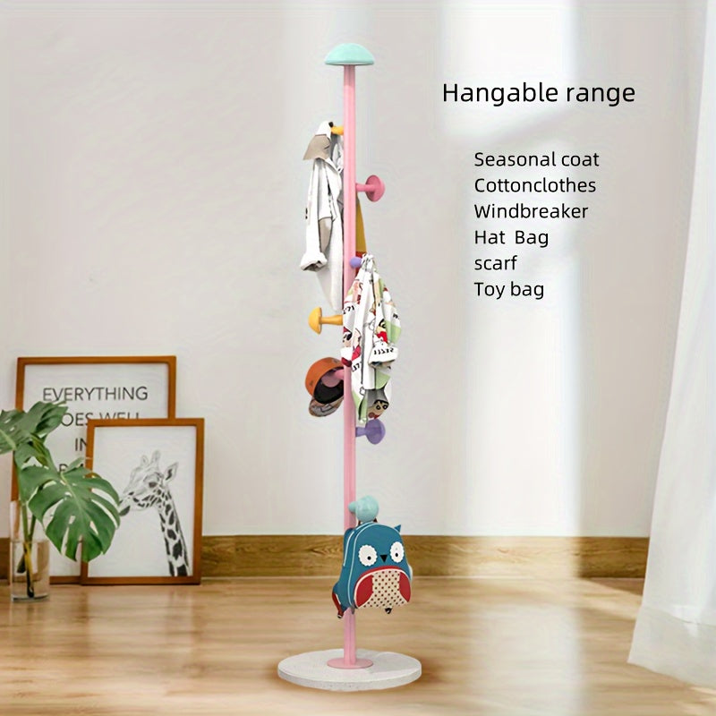 Perchero resistente de acero al carbono con 7 ganchos, de pie, moderno para hogar y dormitorio