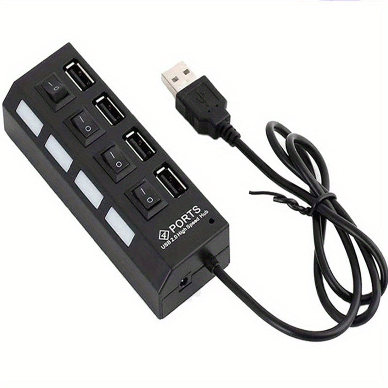 Universal USB Hub 4/7 portli kompyuter sichqonchasi, klaviatura, xotira kartasi uchun o'tkazgich