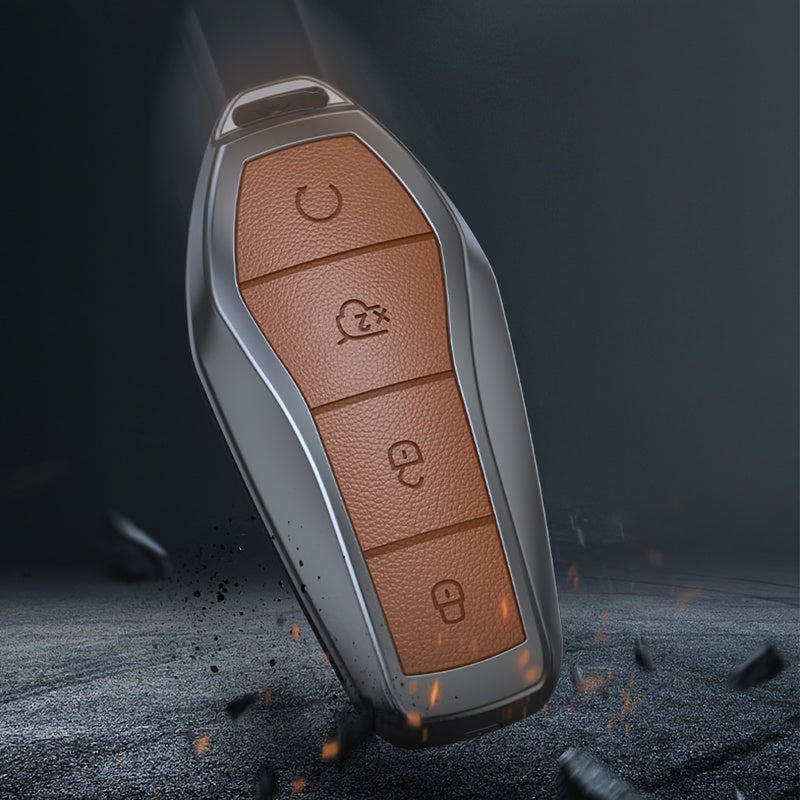 Zinc Alloy Car Key Cover for Electric Vehicles Compatible with Multiple Models