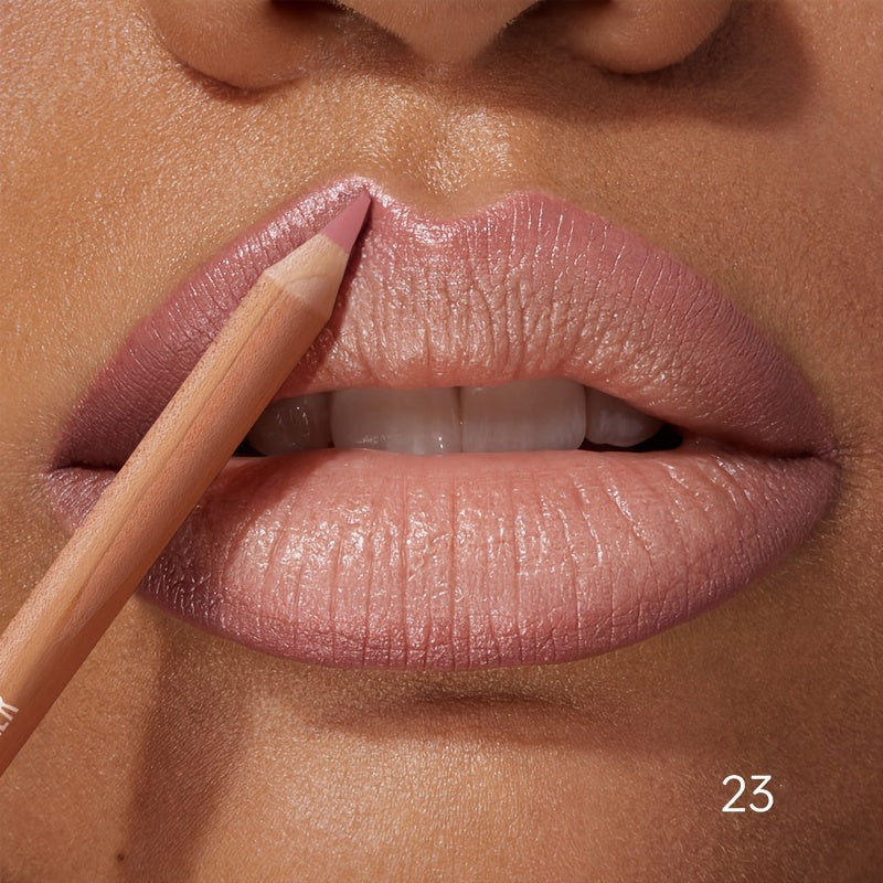 Lápiz delineador de labios mate para mujer, 12 colores, de larga duración, a prueba de manchas