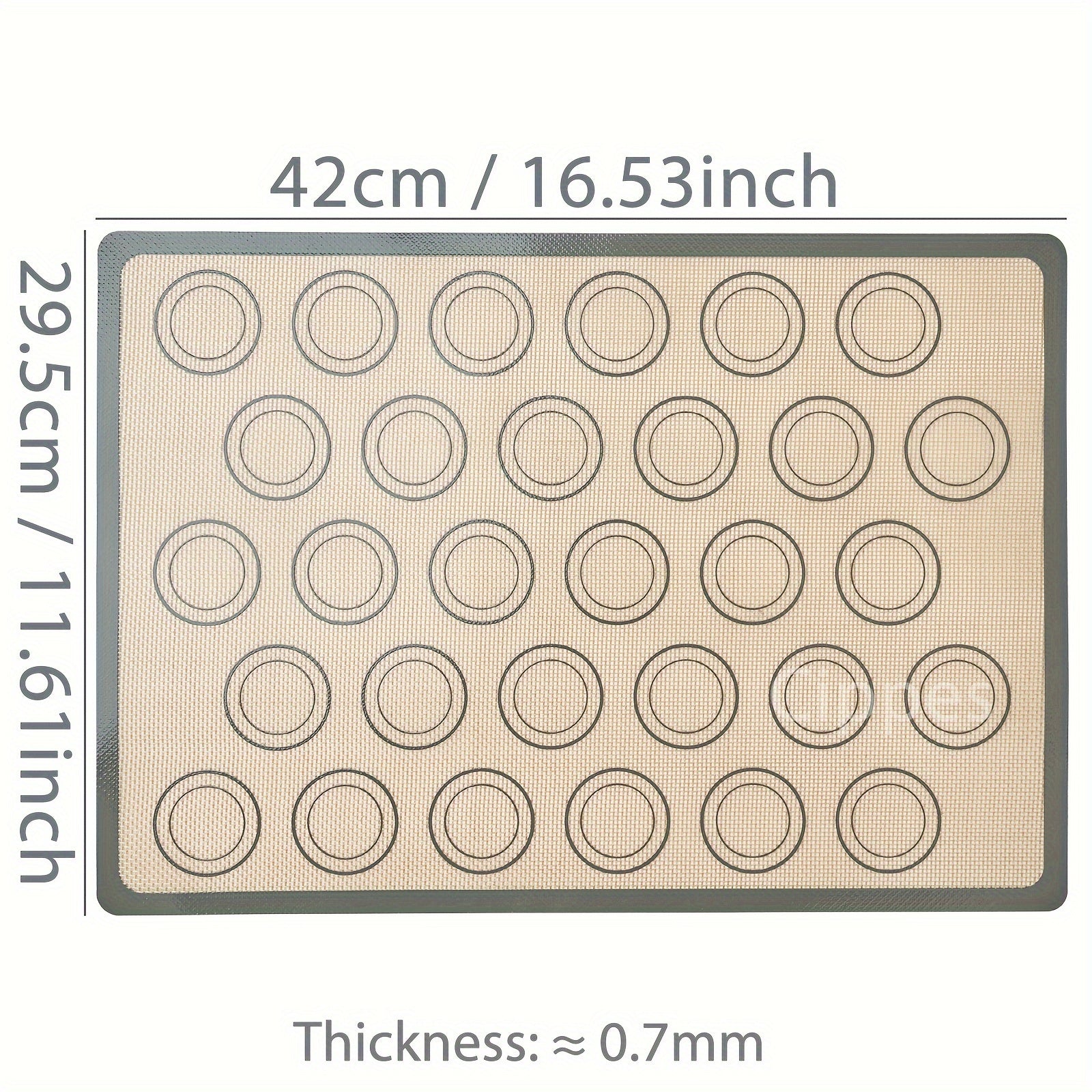 Silicone Baking Mat 41.91cm x 29.46cm Non-Stick Heat Resistant Reusable